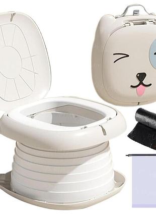 Портативный горшок для малышей carry potty for children ol001 складной дорожный туалет для малышей