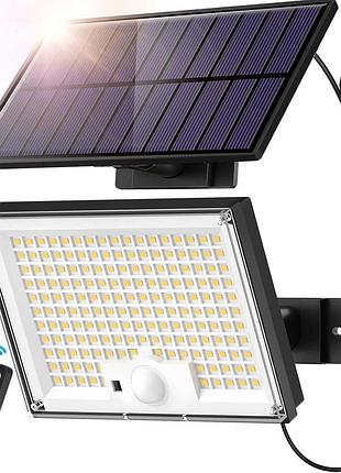 Уличный прожектор с солнечной панелью sigrill solar light наружный настенный светильник с датчиком движения
