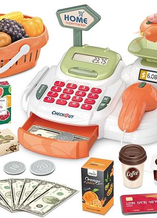 Дитячий набір із 36 предметів home supermarket іграшковий касовий апарат з електронними звуками