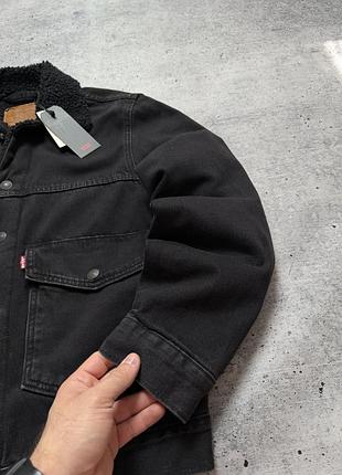 Чоловіча куртка levi’s sherpa denim jacket 8