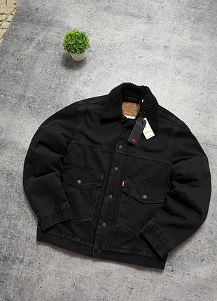 Чоловіча куртка levi’s sherpa denim jacket 3