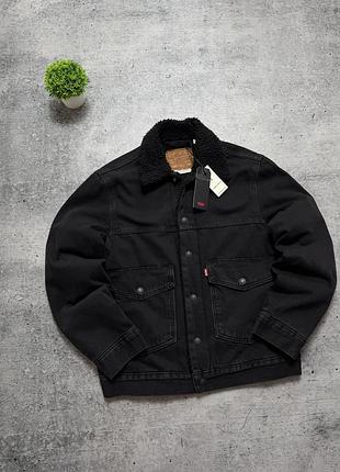 Чоловіча куртка levi’s sherpa denim jacket