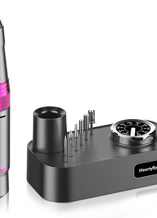 Фрезер для маникюра heartyfly nail drill 35000 об/мин электрический фрезер для ногтей с регулируемой скоростью