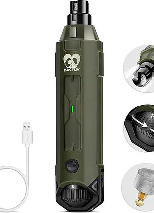 Машинка для стриження кігтів casfuy professional pet nail grinder n60 електричний тример для кігтів тварин