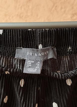🖤 чорні штани primark у білий горошок 8