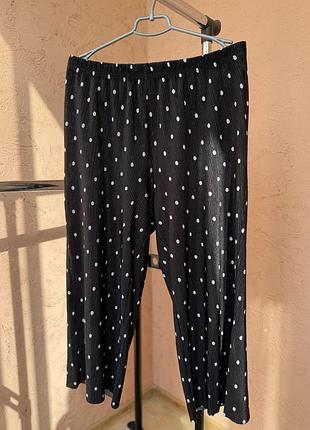 🖤 чорні штани primark у білий горошок 2