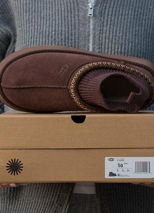 Угги ugg tasman platform sock brown 6