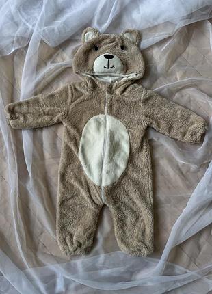 Костюм-чоловічок teddy ведмедик бежевий, розмір 80