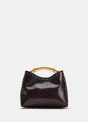 Сумка жіноча коричнева zara new