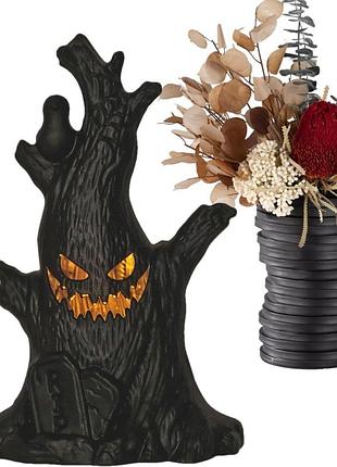 Мінісвітильник у формі дерева 16х10 см halloween night декоративний світильник у формі дерева на хеллоуїн