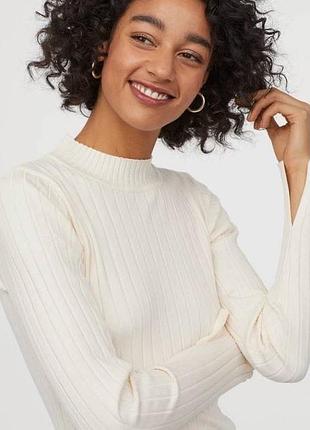 Трикотажний джемпер в рубчик h&m