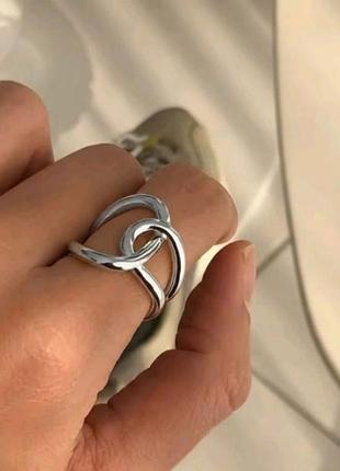 Серебряное женское колец-узол из нержавеющей стали (размер us 5 (15/16)