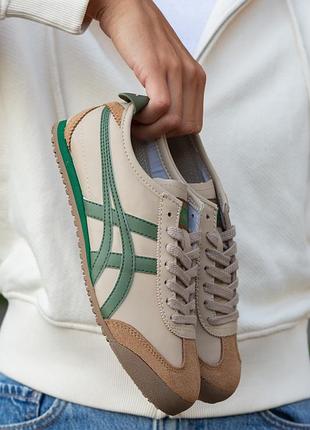 Asics onitsuka tiger mexico beige green