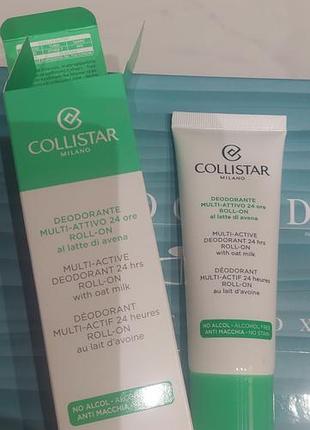 Дезодорант collistar multi-active 24h roll-on with oat milk