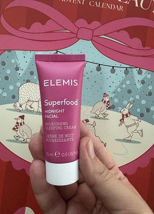 Нічний крем для обличчя elemis superfood midnight facial, 15 мл