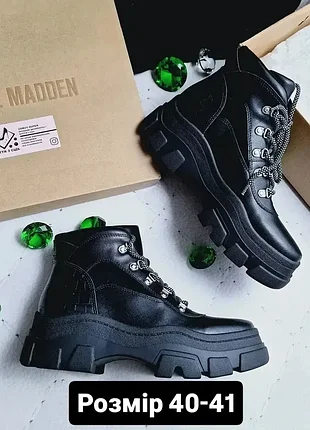 Steve madden оригінал чорні черевики на платформі