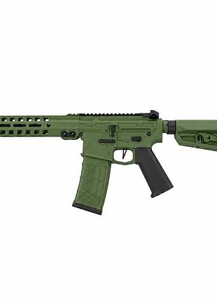 Игрушечный автомат slr mk8 на аккумуляторе и шариках зеленый