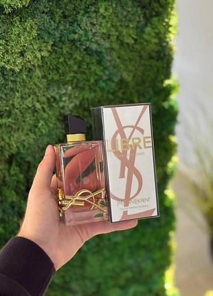 Теплий жіночий осінній аромат yves saint laurent libre flowers & flames 90 мл жіночі парфуми лібре квіткові жіночі духи парфуми жіночі