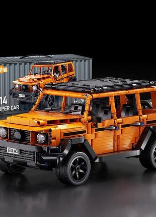 Машинка конструктор джип mercedes-benz на пульті керування+ світло масштаб 1:14