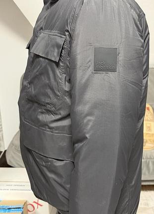 Куртка чоловіча jack wolfskin зимова темно сіра