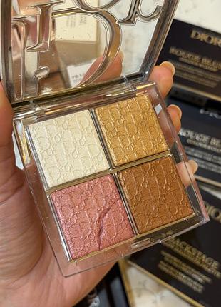 Палетка хайлайтерів для обличчя  backstage glow face palette 001
