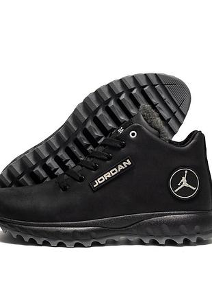Чоловічі зимові шкіряні черевики dj step black