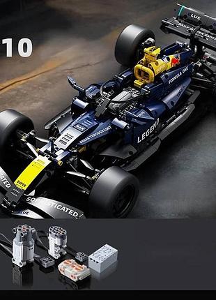 Машинка конструктор на пульті керування f1 болід формула 1 колір синій, масштаб 1:10 радіокерування та підсвітка