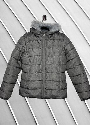 Жіноча куртка lee cooper m eu 38 uk 10 ua 44 сіра зимова куртка з капюшоном поліестер флісова підкладка верхній одяг жіночий утеплена