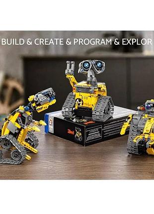 Робот конструктор yellow wall-e – трансформер 3 в 1 на радіокеруванні