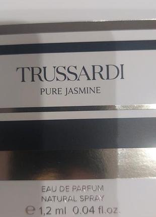 Пробники парфумів trussardi pure jasmine eau de parfum 1.2 мл для жінок