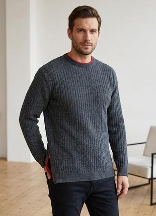 Мужской шерстяной свитер lancetti sportchicot, made in italy, l