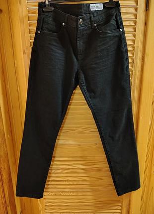 Чорні чоловічі джинси  denim co  slim, розмір w32/l30