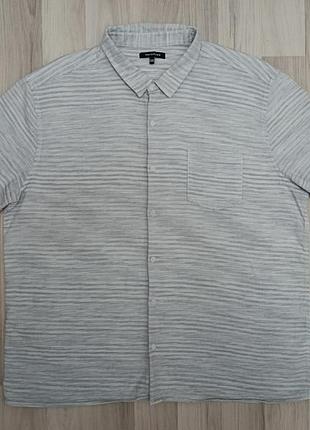 Качественная хлопковая рубашка xxxl