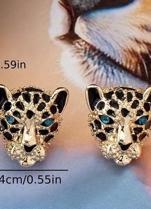 Жіночі сережки леопард 🐆 4