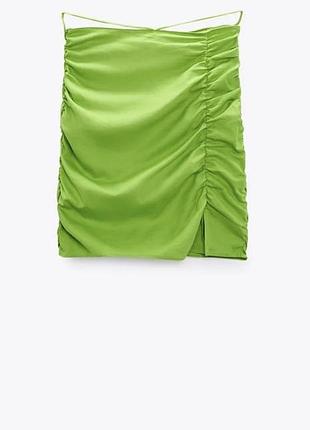 Мини юбка лен от zara
