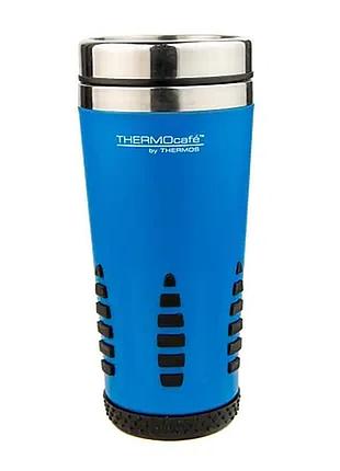 Термокружка thermocafe by thermos roughmug-450 0,4 голубая