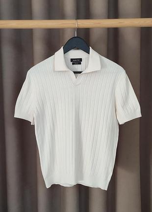 Стильне трикотажне поло massimo dutti 🔥🔥🔥