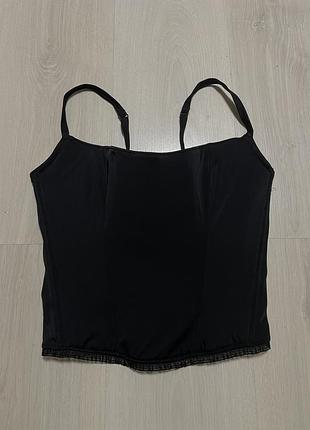 Чорний корсет топ ssshhh collection на бретелях розмір 14