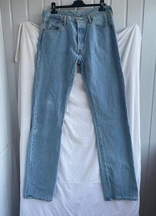 Джинси levi's 501 original fit оригінал, світло-блакитні, розмір w34 l36