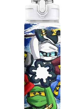 Детская бутылка для воды с трубочкой ниндзяго ниндзяго ninjago 750 мл 00002
