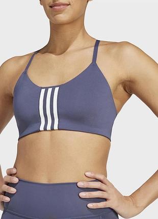 Топ adidas з чашками синій для спорту aeroimpact bra