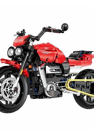 Конструктор мотоцикл sembo block triumph rocket, масштаб 1:8, 578 деталей, червоний колір