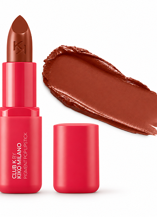 Кремовая помада для губ kiko milano club k pigment pop lipstick - 22 it's giving - кирпично-красная (000110-22)