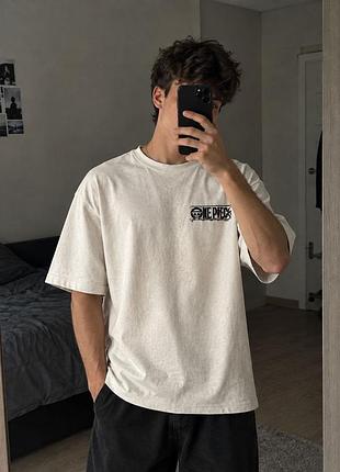 Футболка чоловіча pull&bear manga & anime tees з принтом аніме