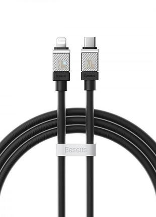 Кабель baseus coolplay series type-c to lightning 20w (2m) black