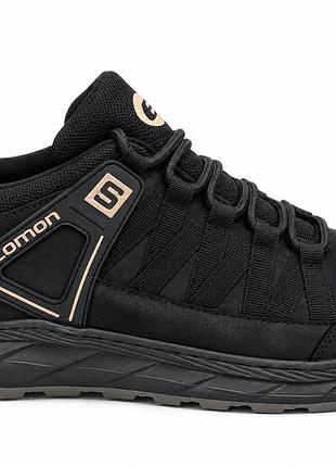 Чоловічі зимові шкіряні кросівки black