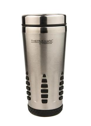 Термокружка thermocafe by thermos roughmug-450 0,4 л серая