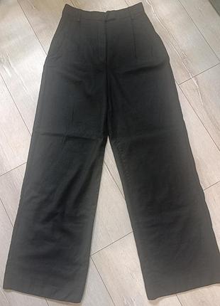 Брюки палаццо женские шерстяные от massimo dutti