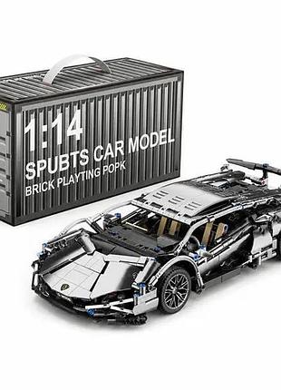 Машинка конструктор technic lamborghin, масштаб 1:14 колір сірий