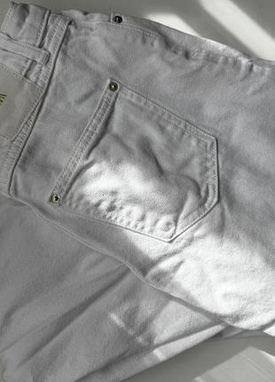 Джинси жіночі zara прямі широкі з необробленим низом